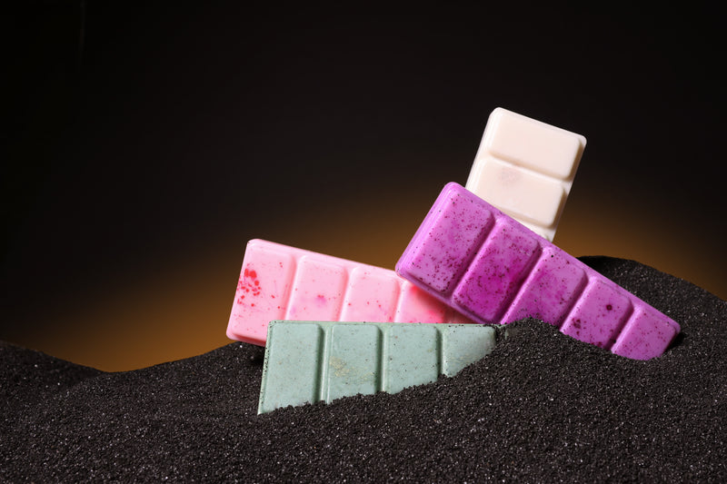 A group of Lumanique luxury scented wax melts. 